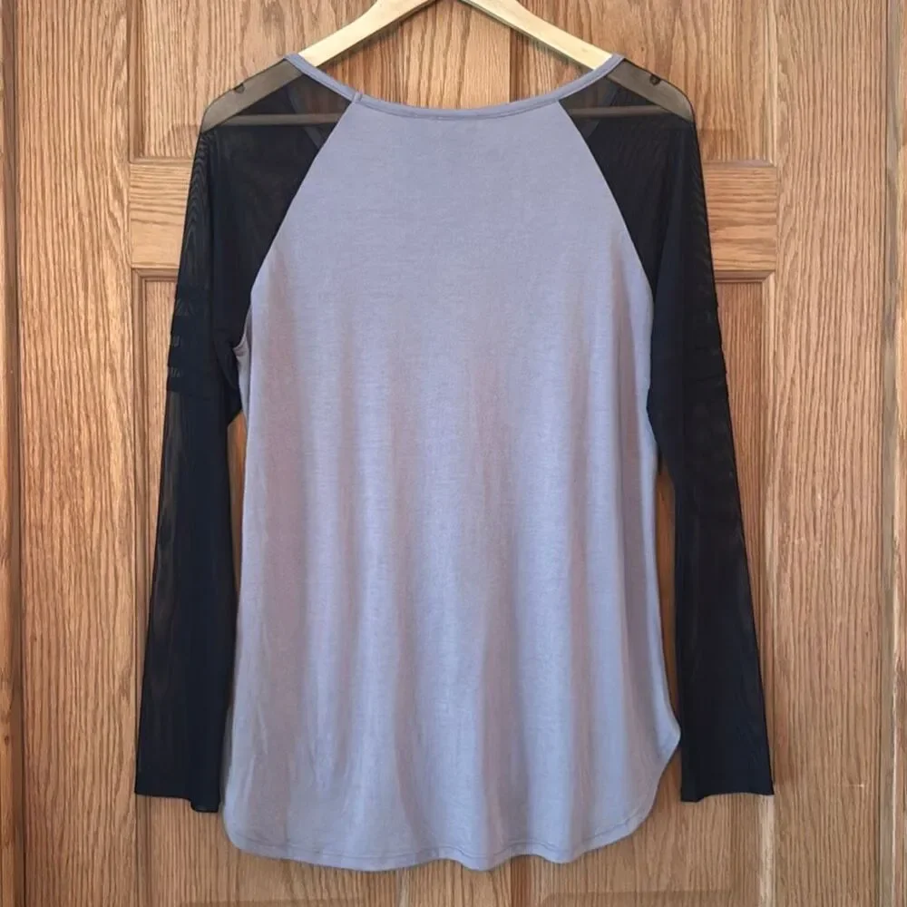 HARLEY-DAVIDSON Mesh Sleeve Long Sleeve Graphic Tee